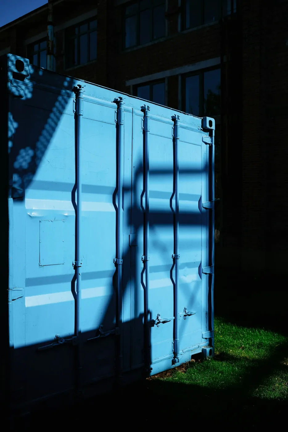 Steel container doors and locking hardware